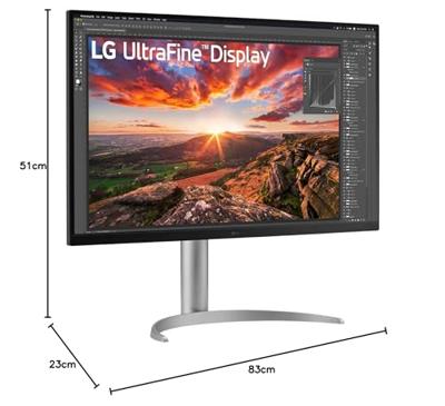 LG UltraFine 32UQ850V-W Monitor Zilver