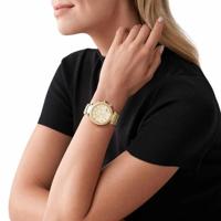 Michael Kors Dames Parker chronograaf goudkleurig roestvrij stalen horloge MK5354 - thumbnail