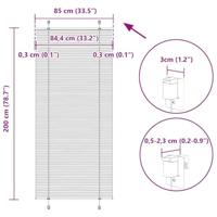 Pliss rolgordijn 85x200 cm stofbreedte 84,4 cm bordeauxrood - thumbnail