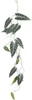 Mica Decorations kunst hangplant alocasia 115cm groen - thumbnail