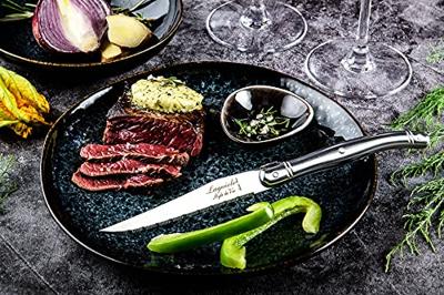 Laguiole Style de Vie Steakmessen Premium Line RVS - 6 stuks - thumbnail