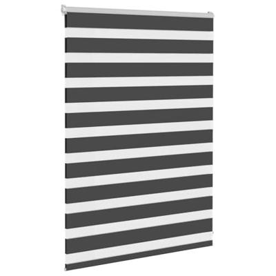 Zebra rolgordijn 100x100 cm stofbreedte 95,9 cm zwart