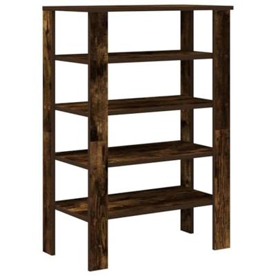 VidaXL Schoenenrek 61x32x87,5 cm bewerkt hout gerookt eikenkleurig