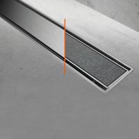 Easy Drain Compact TAF afvoergoot enkele plaat 100cm 30mm met Zero design rooster RVS edcomtaf1000-30 - thumbnail