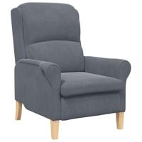 Fauteuil Donkergrijs 76 x 94 x 102 cm Fluweel - thumbnail