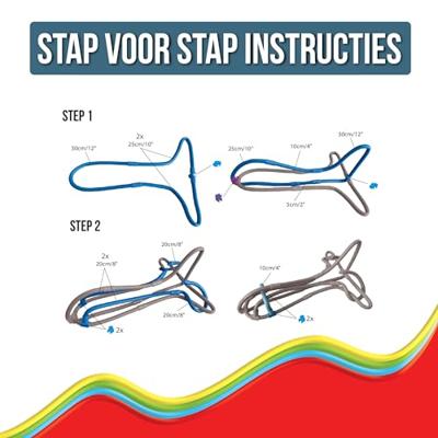 Clics Spaghetteez noodle flyer vliegtuig flexibele bouwstaafjes, 76dlg.