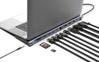 Manhattan Dockingstation 12-in-1 4K 1xHDMI 2xDP 3xUSB-A - thumbnail