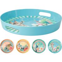 Excellent Houseware Dienblad ø30xh4cm tropisch - thumbnail