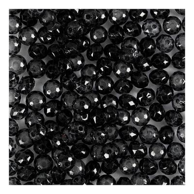 Creativ Company Facet kralen, d 4 mm, gatgrootte 1 mm, grijs, 45 stuk/ 1 doos