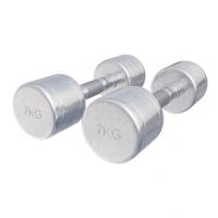 Dumbellset 14 kg (2 x 7 kg) Chroom - thumbnail