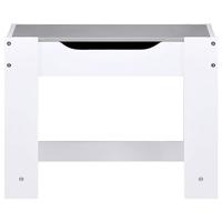 Kindertafel met 2 stoelen MDF wit - thumbnail