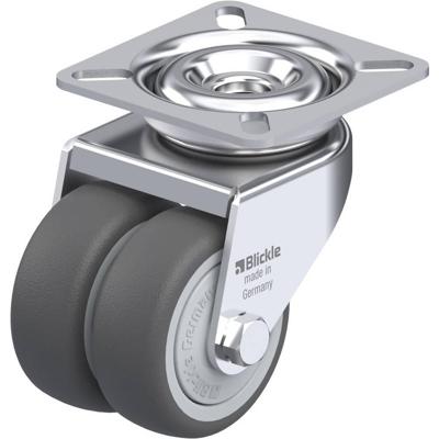 Blickle LDA-PATH 50KF Dubbel zwenkwiel Wieldiameter: 50 mm Draagvermogen (max.): 80 kg 1 stuk(s)