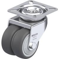 Blickle LDA-PATH 50KF Dubbel zwenkwiel Wieldiameter: 50 mm Draagvermogen (max.): 80 kg 1 stuk(s) - thumbnail