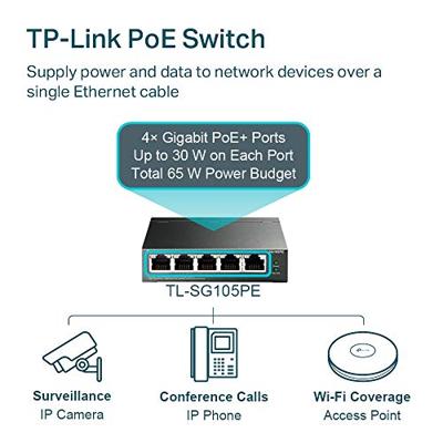 TP-Link TL-SG105PE Switch Zwart