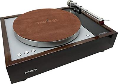 Thorens Leather turntable mat bruin/ cognac Thorens Leather turntable mat bruin/ cognac