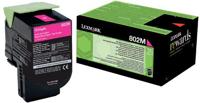 Lexmark Return Program toner 802, 1.000 pagina's, OEM 80C20M0, magenta - thumbnail