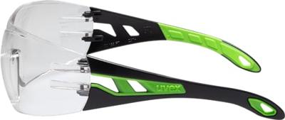 uvex pheos 9192225 Veiligheidsbril Incl. UV-bescherming Zwart, Groen