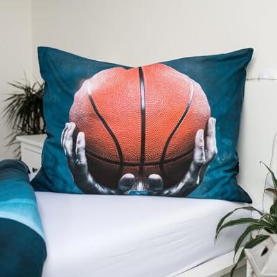 Gamer Dekbedovertrek Basketbal 140 x 200 cm - 70 x 90 cm