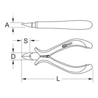 KS Tools 500.7024 5007024 Zijkniptang 120 mm - thumbnail