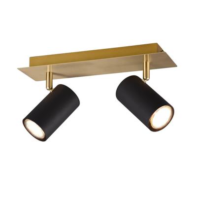 Trio Dubbele opbouwspotMarley zwart met goud - 802400280