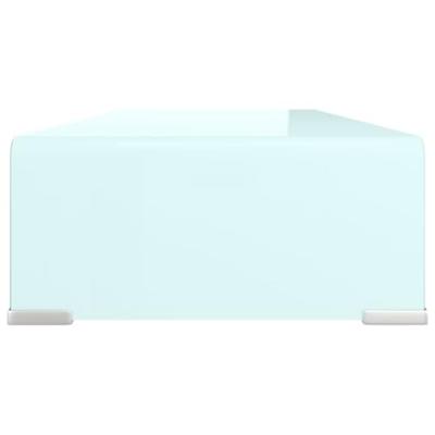 Tv-meubel/monitorverhoger 70x30x13 cm glas groen
