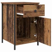 Nachtkastje met lade 2 pcs Oudhout 40 x 42 x 60 cm Bewerkt hout - thumbnail