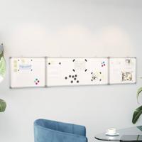 VidaXL Whiteboard magnetisch inklapbaar 200x40x1,7 cm aluminium - thumbnail