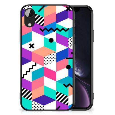 Apple iPhone XR Backcover Blokken Kleurrijk