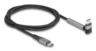 Delock 81172 USB-C-kabel USB 2.0 USB-C stekker, USB-C stekker 1.50 m Zwart, Grijs