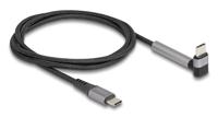 Delock 81172 USB-C-kabel USB 2.0 USB-C stekker, USB-C stekker 1.50 m Zwart, Grijs - thumbnail