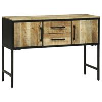 Wandtafel met lade Bruin 100 x 35 x 70 cm massief mangohout - thumbnail