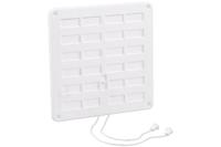 Nedco ventilatierooster afsluitbaar 20x20cm wit - thumbnail