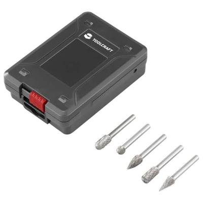 TOOLCRAFT TO-9913158 Freesstift Afmeting, Ø 10 mm Schachtdiameter 6 mm 5-delig TOOLCRAFT TO-9913158 Freesstift Afmeting, Ø 10 mm Schachtdiameter 6 mm 5-delig