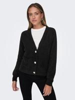 Only Onlella Piumo Ls Cardigan Nca Knt 15259564 Vest Black - thumbnail
