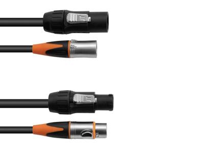 Eurolite Hybrid DMX Verbindingskabel [1x XLR-bus 3-polig - 1x XLR-bus 3-polig] 1.5 m