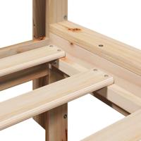 Bed met boekenkast zonder matras massief grenenhout 100x200 cm - thumbnail