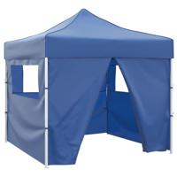 VidaXL Vouwtent met 4 zijwanden 3x3 m blauw - thumbnail
