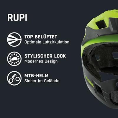 Alpina rupi - youth fullface helmet