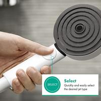 Hansgrohe Handdouche Pulsify Select S 3jet Relaxation EcoSmart 10.5 cm Mat Wit - thumbnail