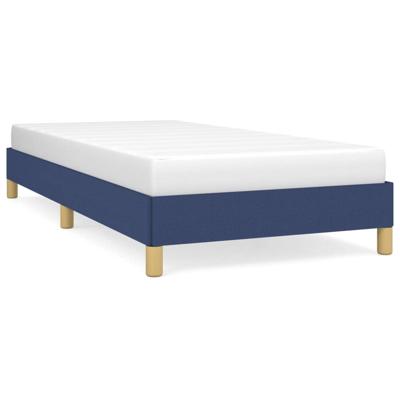 Bedframe zonder matras 90x190 cm stof blauw