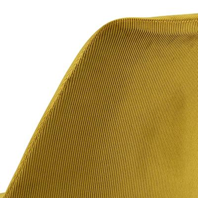 Bendt Eetkamerstoel 'Liva' Rib, kleur Geel - thumbnail