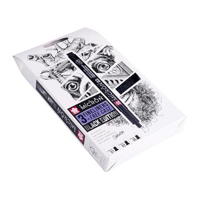 Sakura pigma micron black edition set en gratis etui, 3st