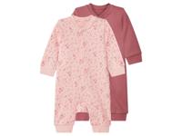 lupilu Set van 2 baby pyjama's (rosé/roze, 74/80) - thumbnail