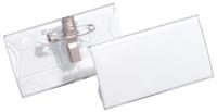 Acrylbadge Durable met combiklem 40x75mm - thumbnail