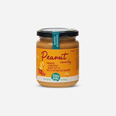 TerraSana Pindakaas crunchy 500g, bio