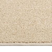 VidaXL Vloerkleed kortpolig 80x150 cm beige - thumbnail