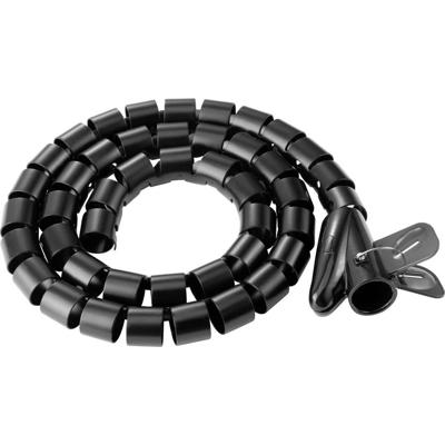 SpeaKa Professional SP-13402972 Kabelslang Polyurethaan (PE) Zwart flexibel (Ø x l) 25 mm x 1 m 1 stuk(s)