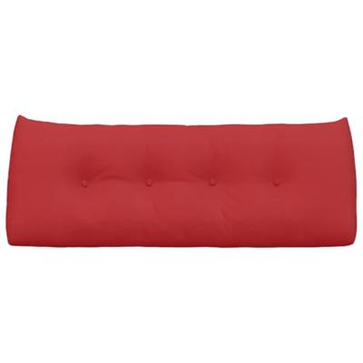 VidaXL Rugkussen rood 120 x 24 x 50 cm stof