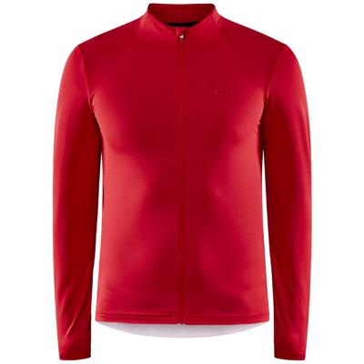 Fietsshirt - Craft Adv Essence Jersey lange mouw - L - Heren - Rood Fietsshirt - Craft Adv Essence Jersey lange mouw - L - Heren - Rood