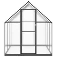 VidaXL Tuinkas met basisframe 169x169x195 cm aluminium antracietkleur - thumbnail